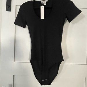 Scoop Neck Ribbed Bodysuit
